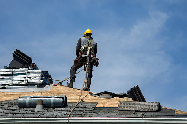 Professional Gutter Installation technician working in Shipshewana, IN